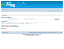Tablet Screenshot of forum.institutpacifique.com